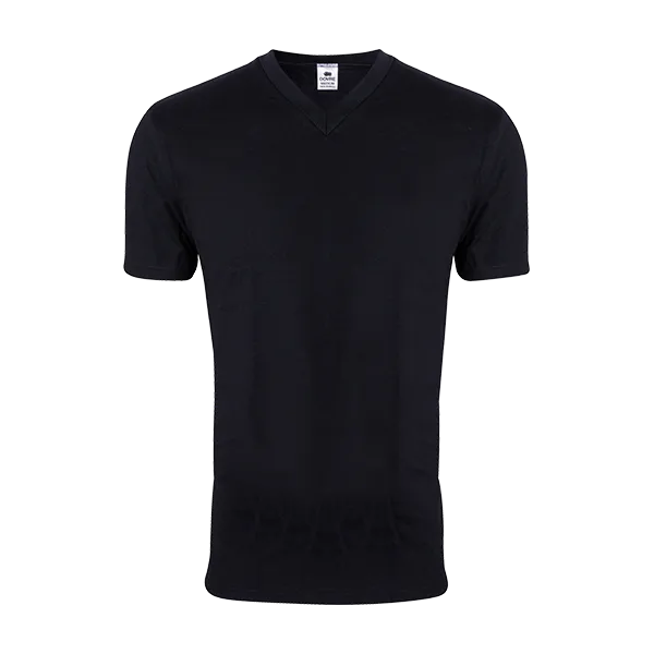 Hovedbilde Dovre sort t-shirt, m/V hals